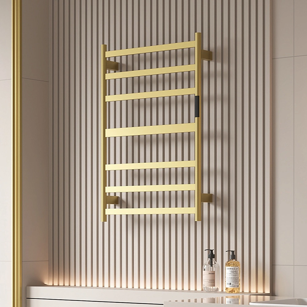 Полотенцесушитель электрический RAGLO R350.06.03 сенсорный с терморегулятором, сатин золотой от магазина Vanna-Vanna.ru!