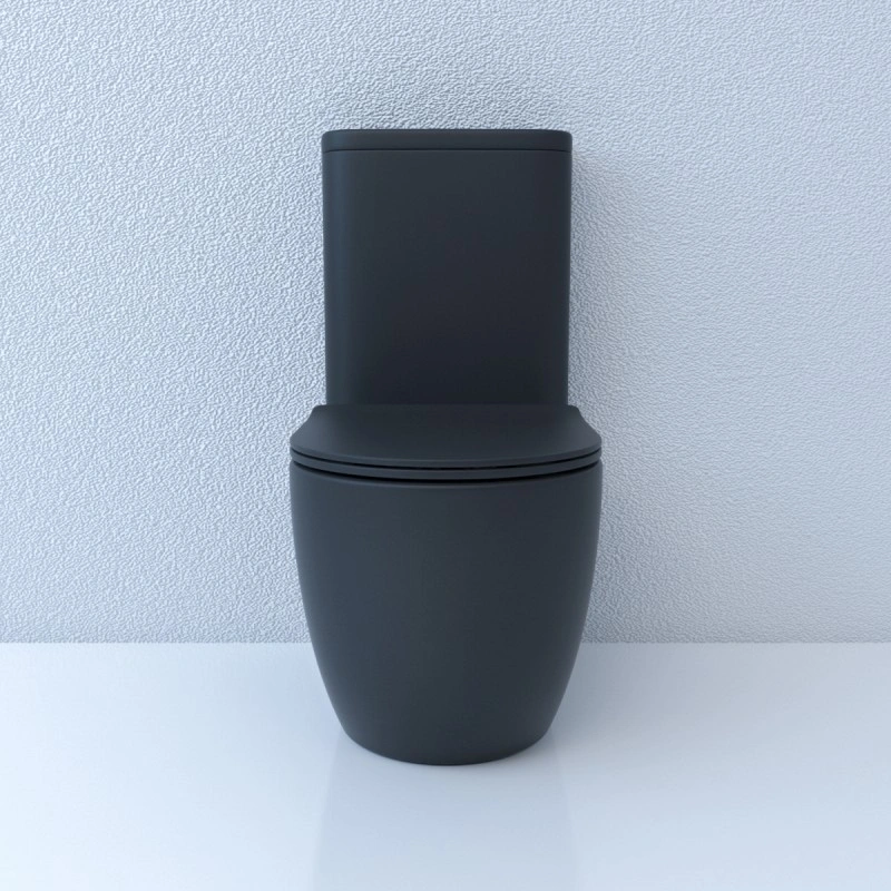 Унитаз напольный Esbano FORTEX-N (Matt Black) 610x360x810 от магазина Vanna-Vanna.ru!