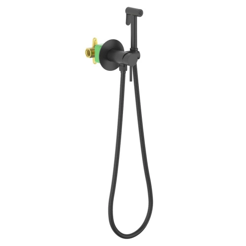 Смеситель встроенный с гигиеническим душем Timo Saona 2338/03SM черный от магазина Vanna-Vanna.ru!