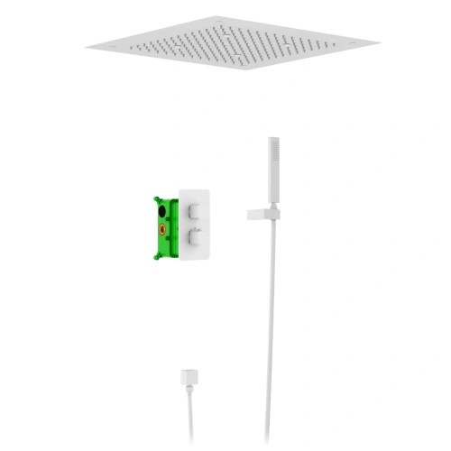 Душевая система встроенная с термостатом Timo Petruma SX-5029/16SM белый матовый от магазина Vanna-Vanna.ru!