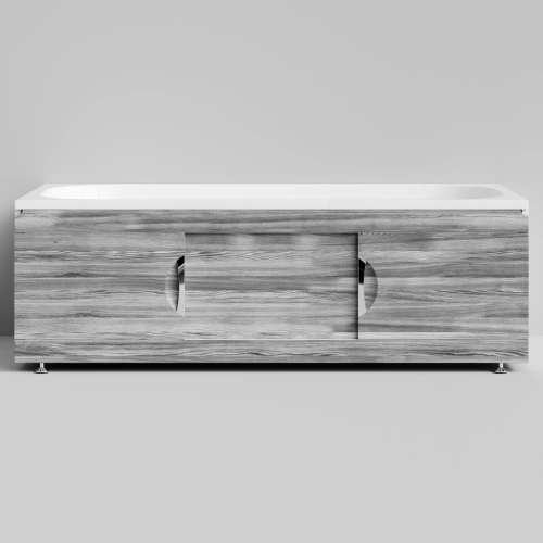 Экран под ванну Vod-ok Топ 170 раздвижной Лиственница структурная контрастно-серая от магазина Vanna-Vanna.ru!