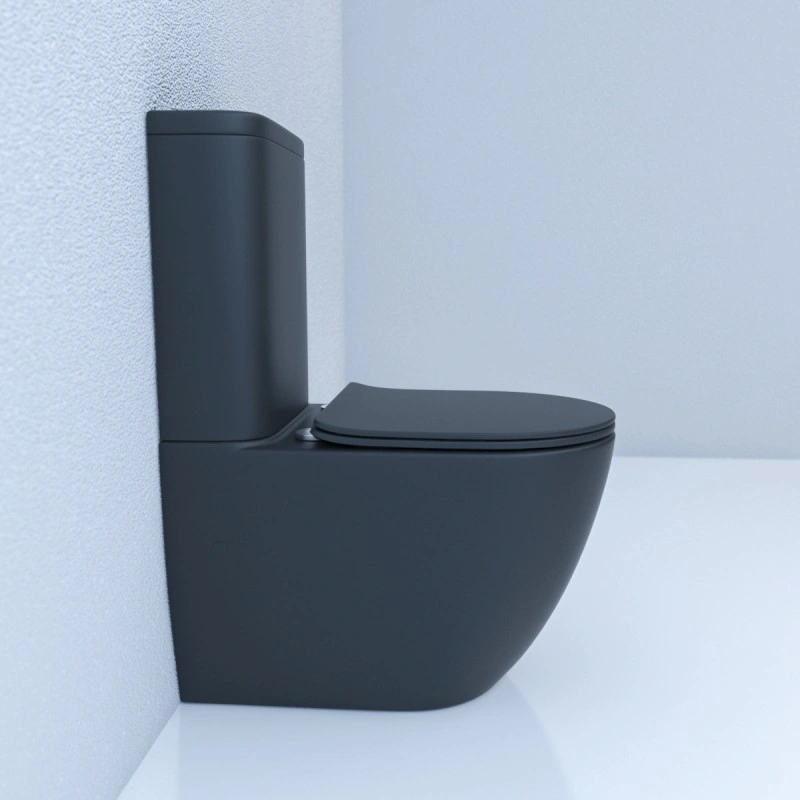 Унитаз напольный Esbano FORTEX-N (Matt Black) 610x360x810 от магазина Vanna-Vanna.ru!