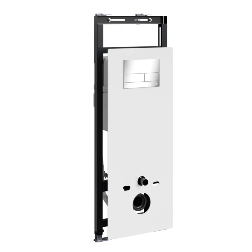 Инсталляция WasserKraft Salm 27TLT.010.ME.WH.CH04 для подвесного унитаза, с кнопкой от магазина Vanna-Vanna.ru!