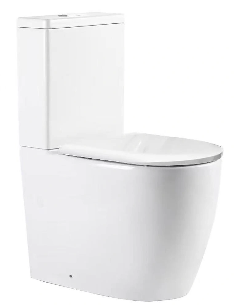 Унитаз SantiLine SL-5049 напольный, безободковый, торнадо, белый от магазина Vanna-Vanna.ru!