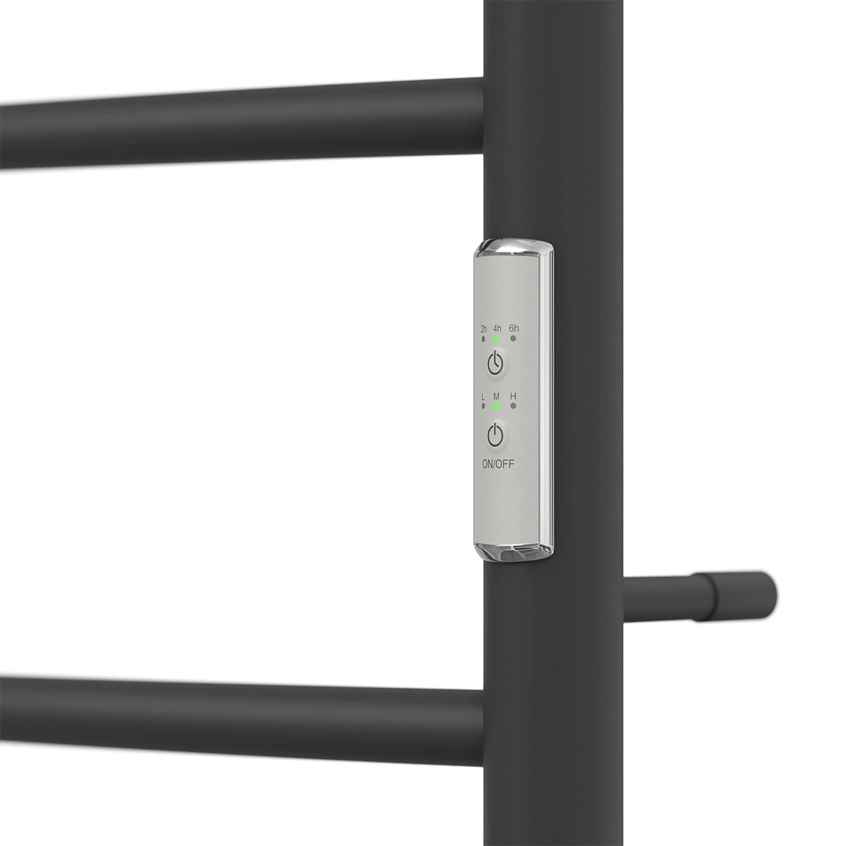 Полотенцесушитель электрический APEXTERMO Corona CR01185BM 800x500 с полкой, черный матовый от магазина Vanna-Vanna.ru!