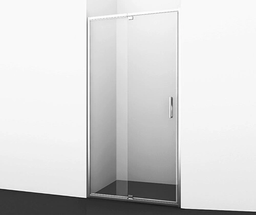 Душевая дверь WasserKraft Berkel 48P13 110 в нишу, распашная, прозрачное стекло, хром