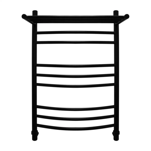 Полотенцесушитель водяной Energy Prestige Modus 800x500 черный матовый, лесенка с полкой, нержавеющая сталь от магазина Vanna-Vanna.ru!