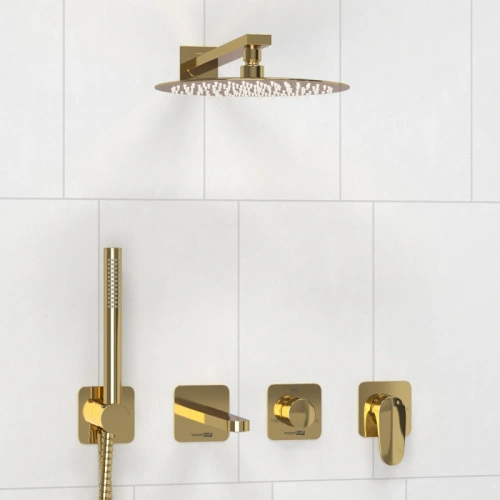 Душевой комплект WasserKRAFT Neckar A2151.278.279.183.208.280.197.281 глянцевое золото от магазина Vanna-Vanna.ru!