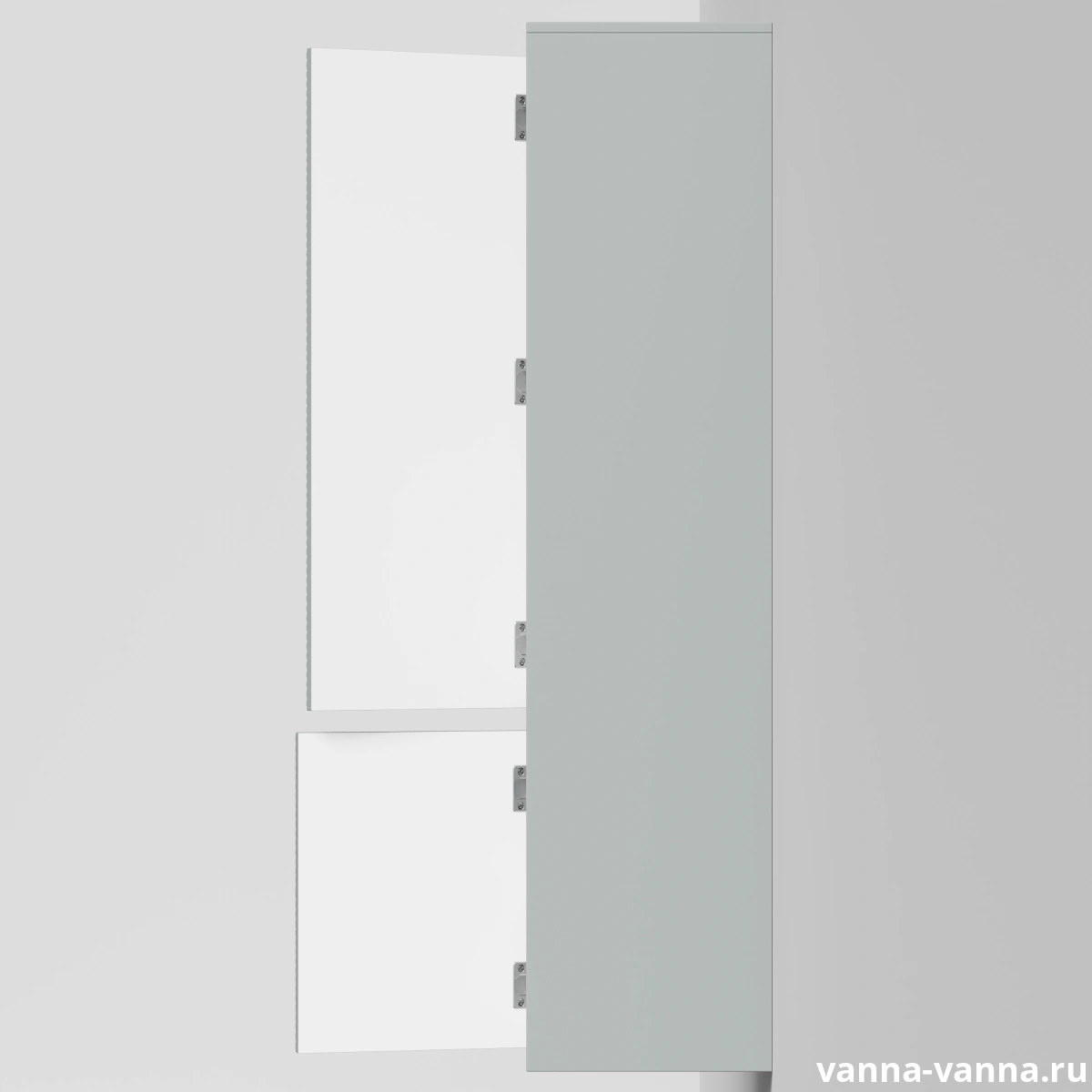 Пенал Vod-ok Elite Соло 40, подвесной, левый, Мышино-серый RAL 7005 от магазина Vanna-Vanna.ru!