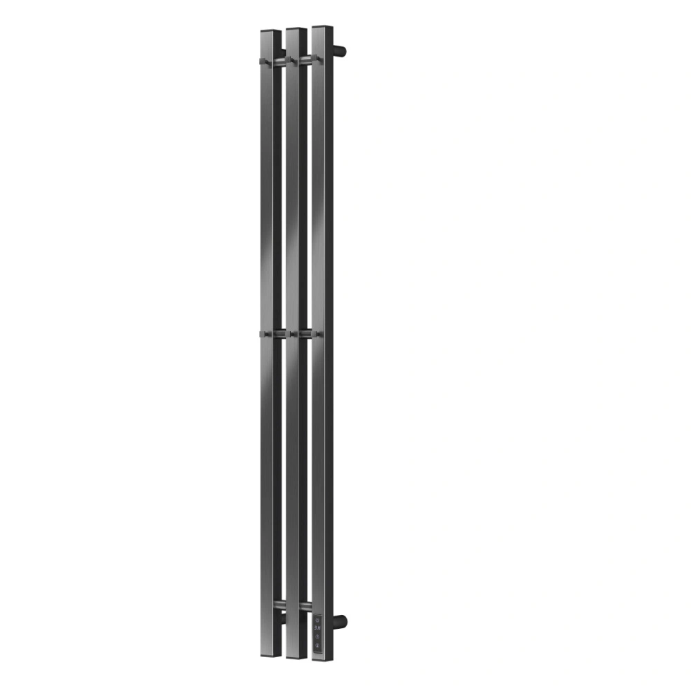 Полотенцесушитель электрический APEXTERMO Sirius SR10112GN 1100x120 с крючками, оружейная сталь от магазина Vanna-Vanna.ru!