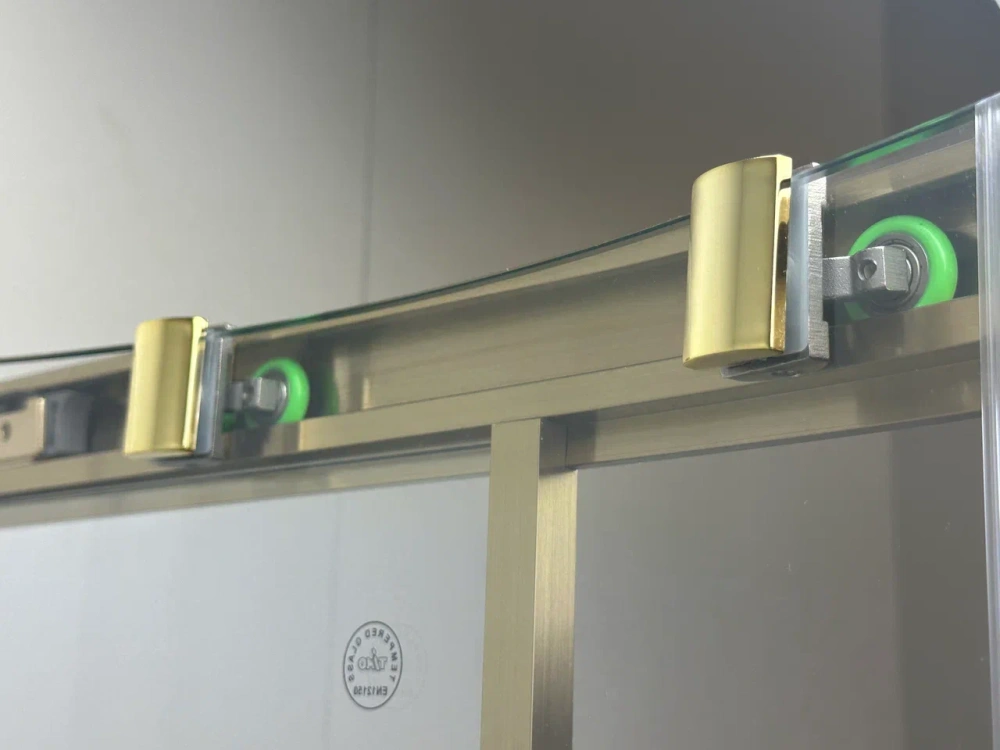 Душевой угол Timo TPSS-90/17C-8, 900*900*2000, профиль мат золото, стекло прозрачное 8 мм от магазина Vanna-Vanna.ru!