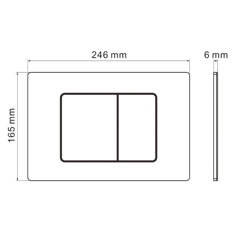 Кнопка смыва Iberica Blanca INOX-C IB.B011.004.001 механическая, розовое золото глянец от магазина Vanna-Vanna.ru!