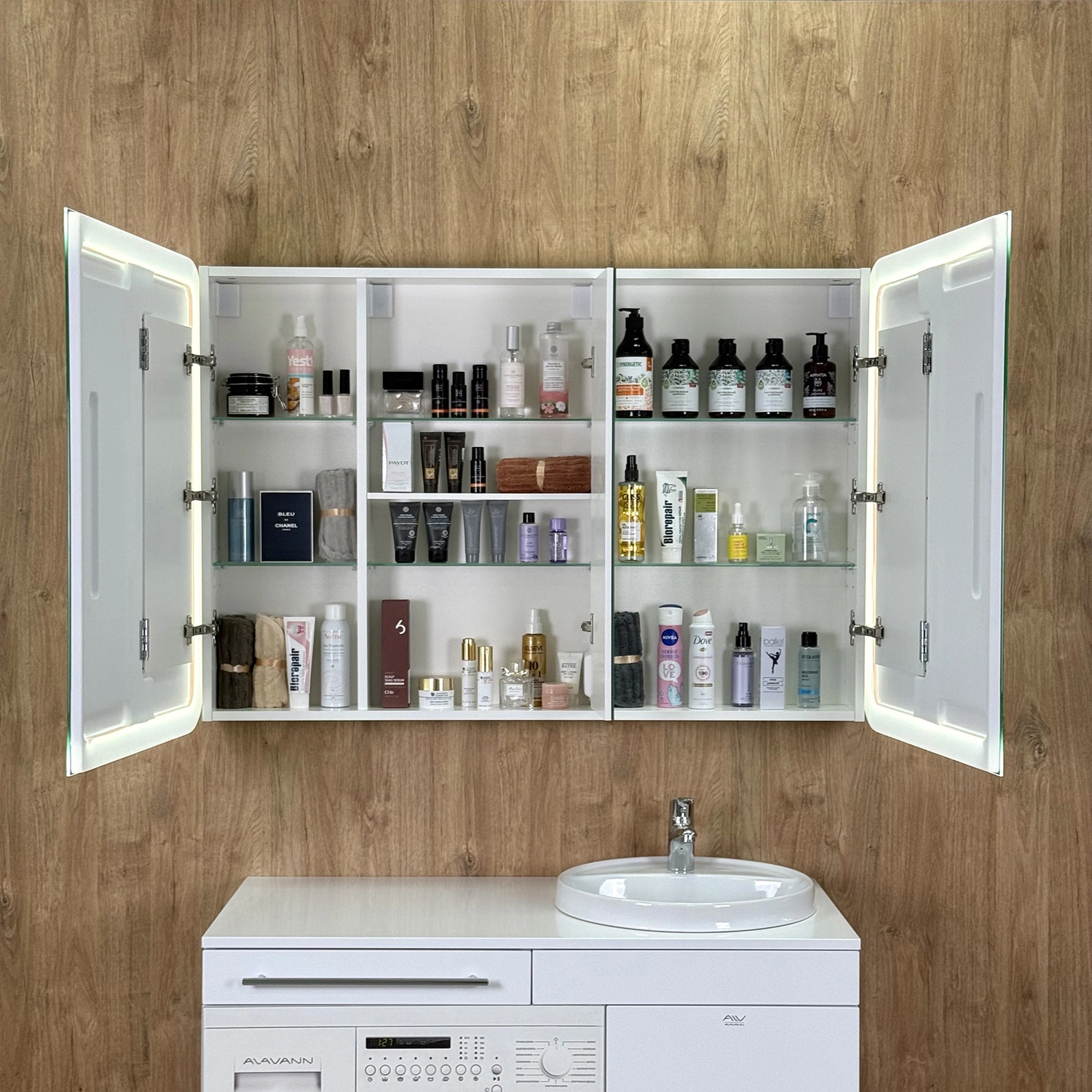 Шкаф зеркальный Alavann "Cosmetic Light 120" от магазина Vanna-Vanna.ru!