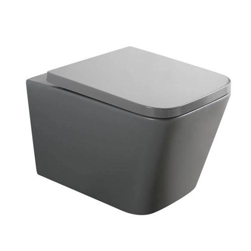 Унитаз подвесной Veconi Pulo VPU-51TGR серый матовый от магазина Vanna-Vanna.ru!