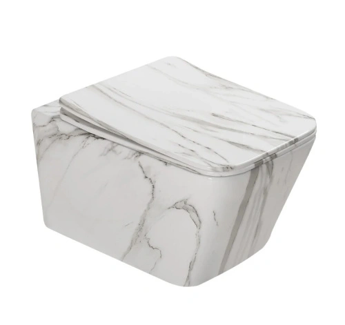 Унитаз SantiLine SL-5007MRB подвесной, под мрамор от магазина Vanna-Vanna.ru!