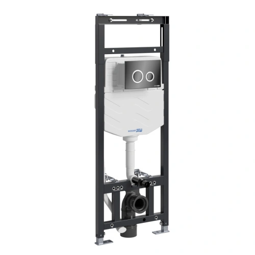Инсталляция WasserKraft Alme 15TLT.010.ME.PB01 для подвесного унитаза, с кнопкой