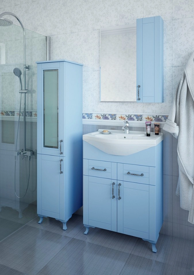 Зеркало со шкафчиком Sanflor Глория 65 R серый от магазина Vanna-Vanna.ru!