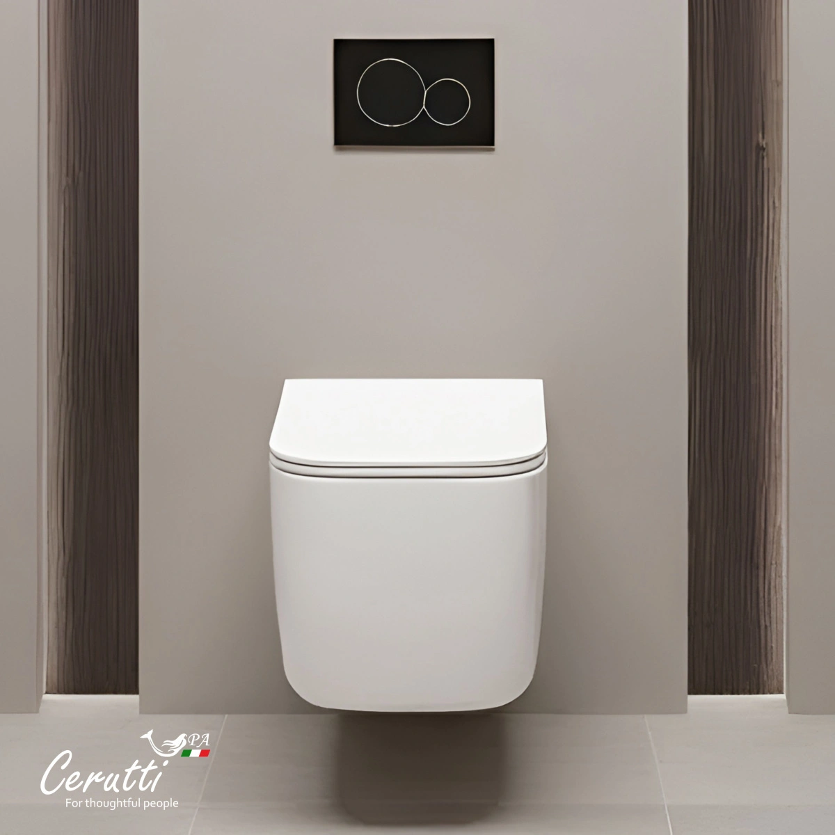 Унитаз подвесной Ceruttispa ТАЦИТО (TACITO) Aria Tornado CT12033 безободковый (525х360х320) от магазина Vanna-Vanna.ru!