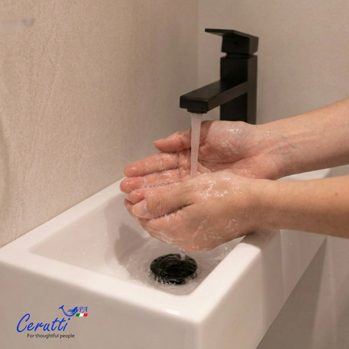 Раковина Ceruttispa CR4005R накладная, белая, прямоугольная, 500х260х140 R от магазина Vanna-Vanna.ru!