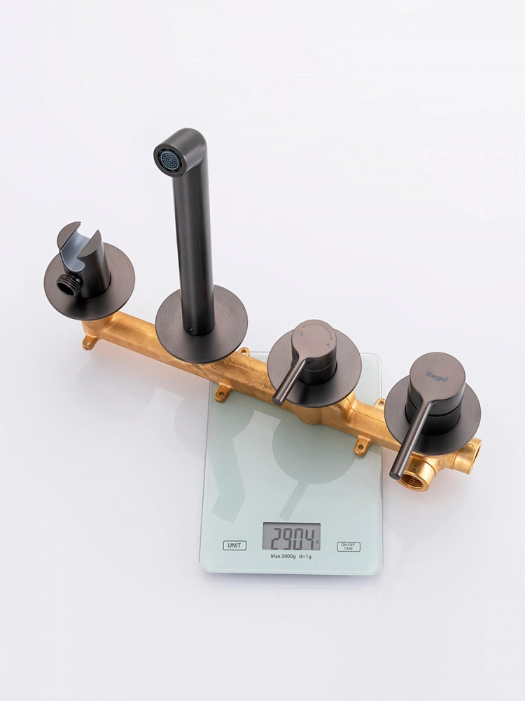 Смеситель для ванны встраиваемый Raglo R20.32.09, графит от магазина Vanna-Vanna.ru!