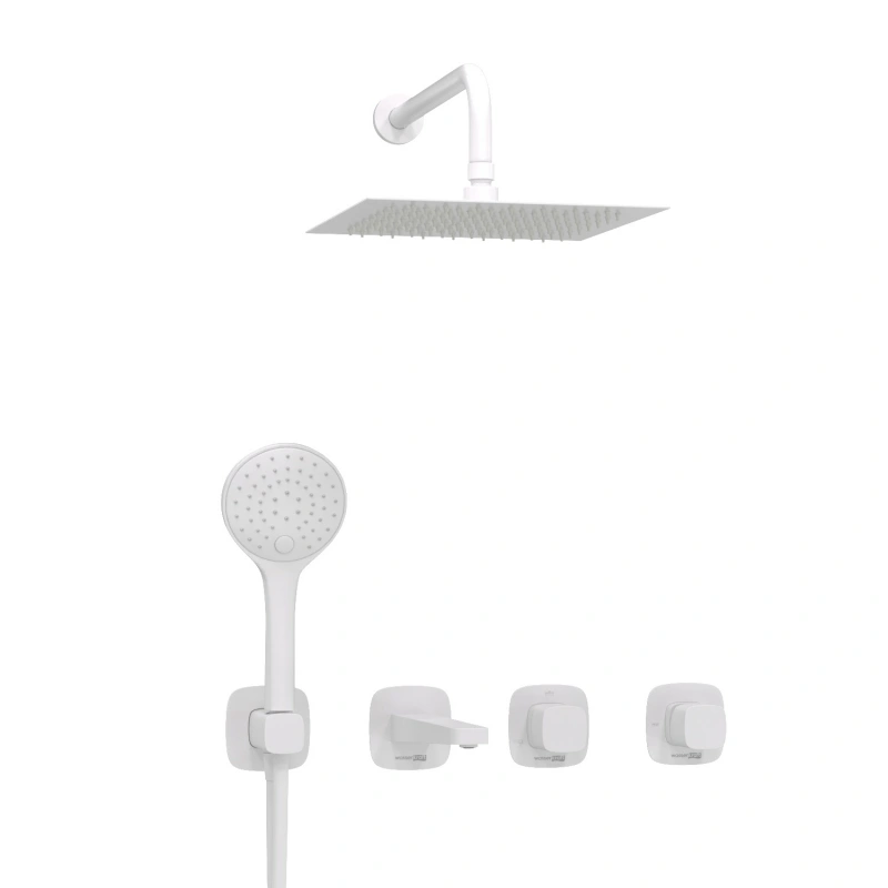 Душевой комплект WasserKRAFT Saale A9551.267.316.146.254.328.156.155 белый Soft-touch от магазина Vanna-Vanna.ru!