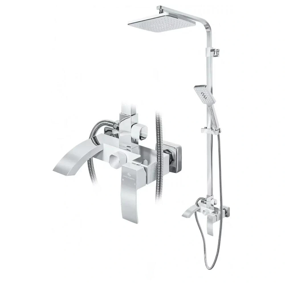 Душевая система Grocenberg GB7007WC, белый/хром от магазина Vanna-Vanna.ru!