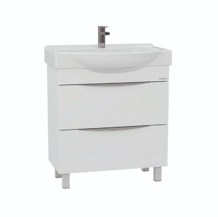 Тумба Onika Навиа 65 с раковиной Беверли 65 напольная, белая от магазина Vanna-Vanna.ru!