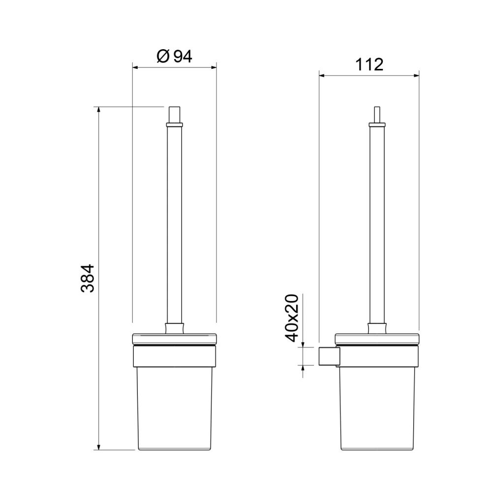 Ершик для унитаза Timo Luiro 18561/17 матовое золото