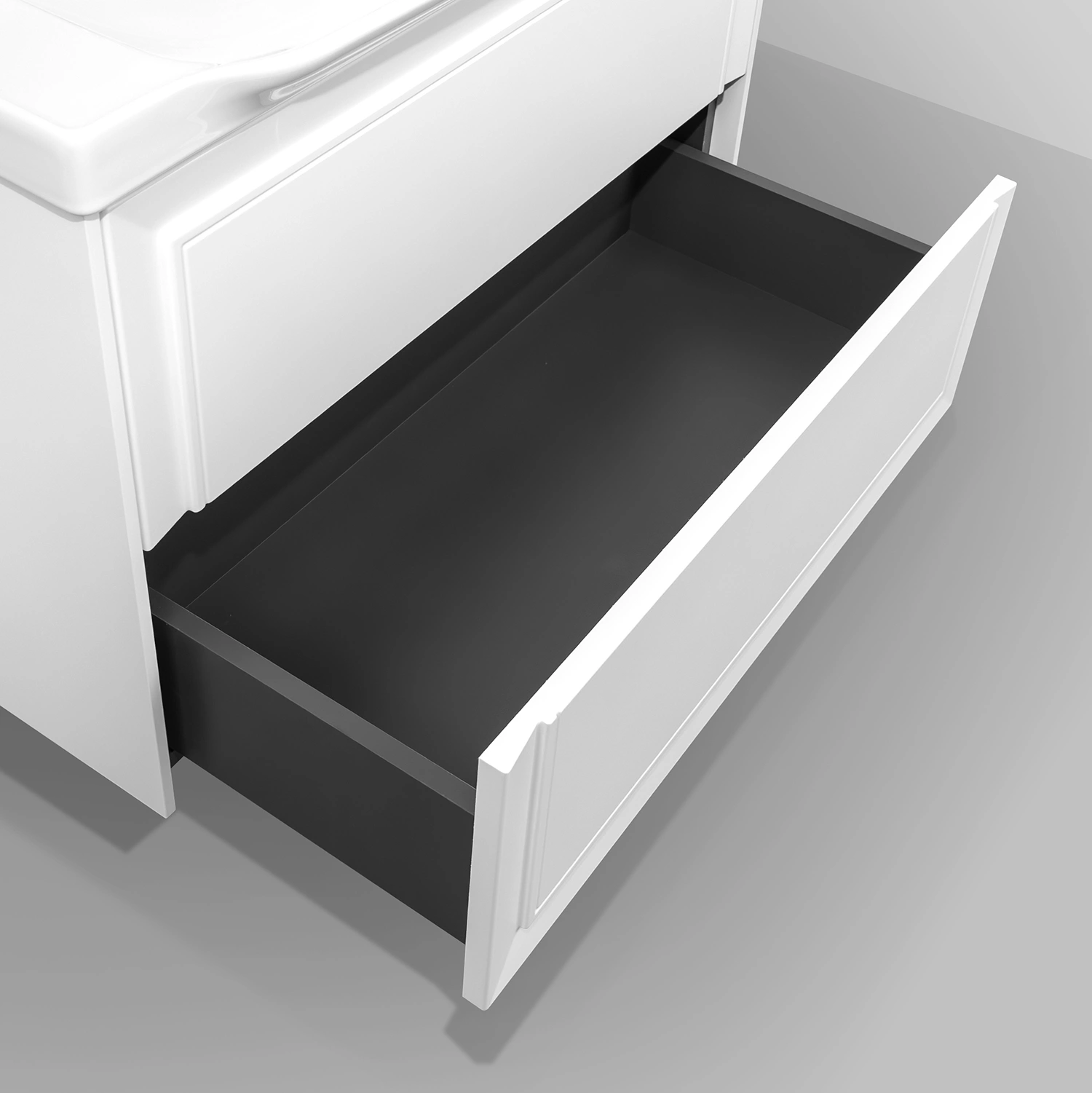 Тумба подвесная Comforty Фаэнца-80П2 белая матовая с раковиной CF188057-80 от магазина Vanna-Vanna.ru!