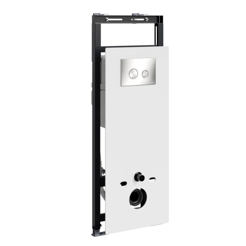 Инсталляция WasserKraft Salm 27TLT.010.ME.WH.BN01 для подвесного унитаза, с кнопкой от магазина Vanna-Vanna.ru!