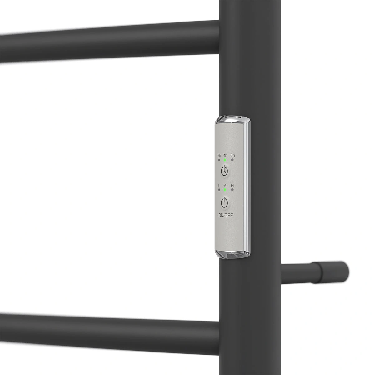 Полотенцесушитель электрический APEXTERMO Corona CR01164BM 600x400 с полкой, черный матовый от магазина Vanna-Vanna.ru!