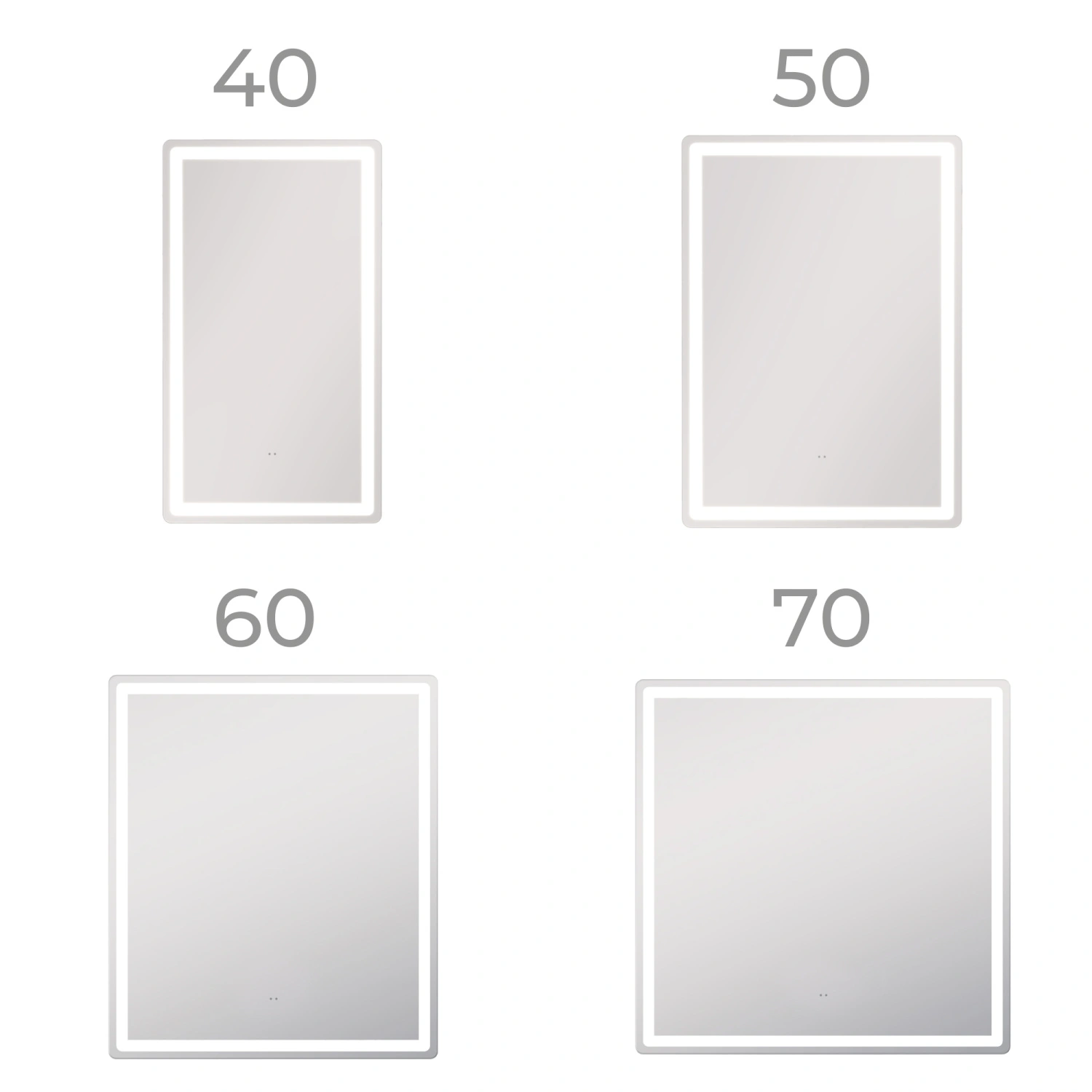 Зеркало Vigo Geometry Classic 700 свет, сенсор от магазина Vanna-Vanna.ru!