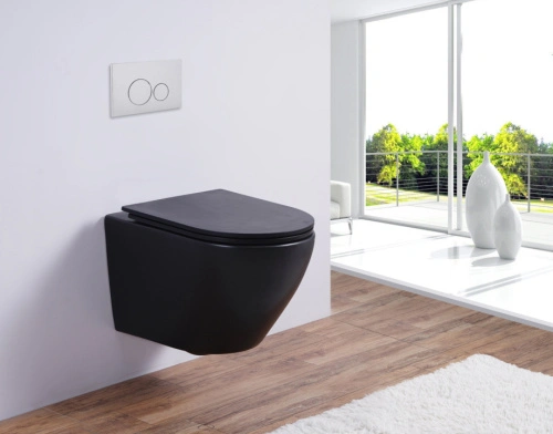 Унитаз подвесной Esbano AZALEA (Matt Black) 480x365x360 от магазина Vanna-Vanna.ru!