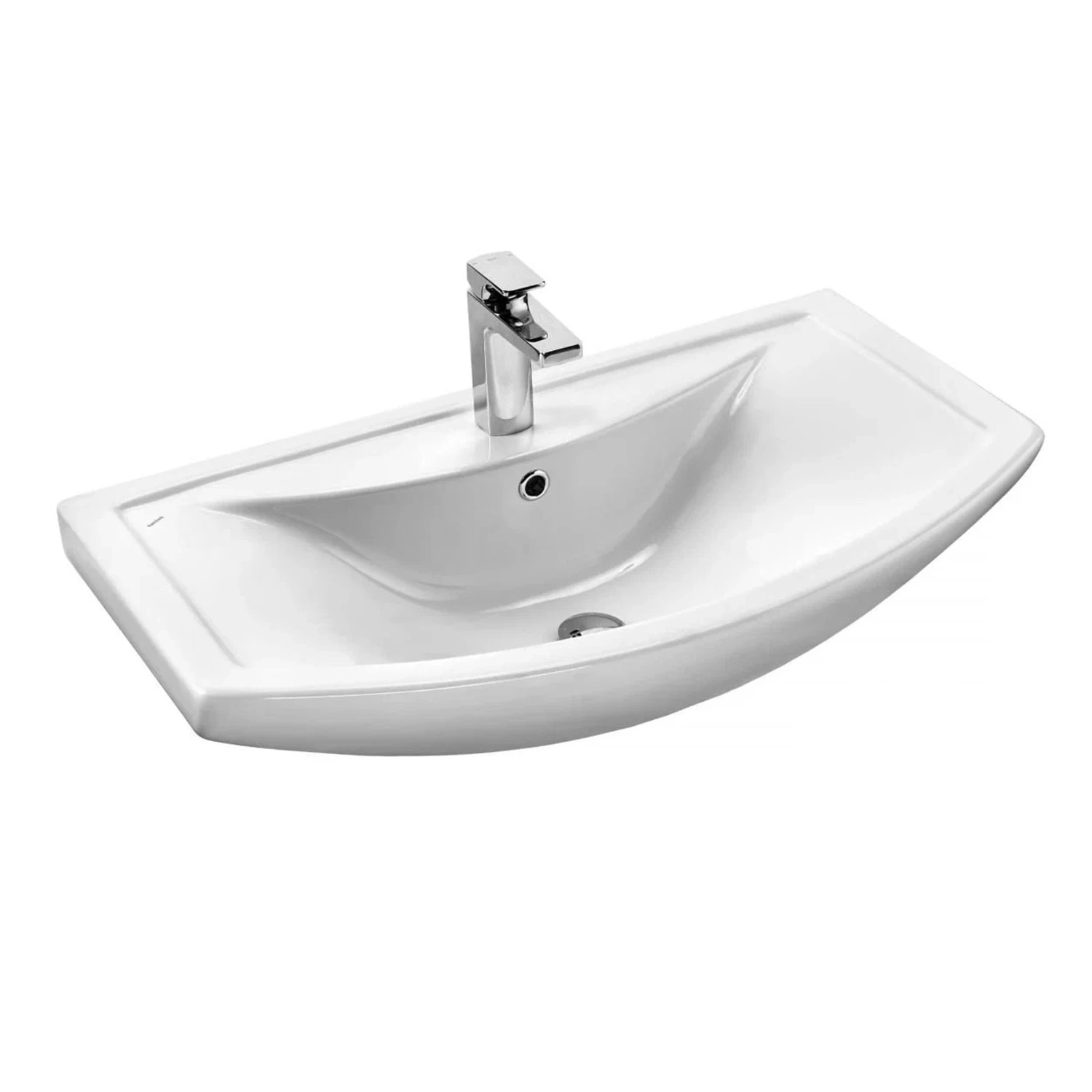 Мебель для ванной Асб-мебель Альпина 80 комплект, напольный, белый/дуб золотой от магазина Vanna-Vanna.ru!