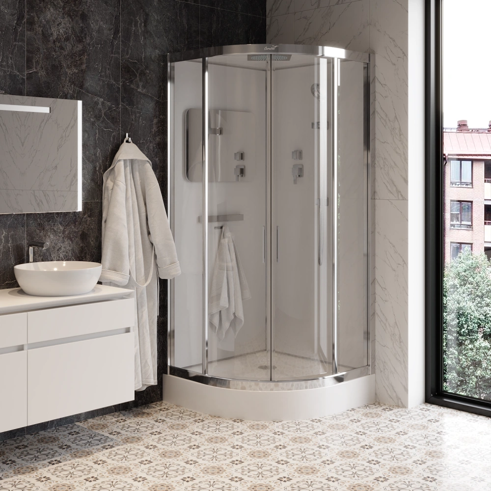 Душевая кабина Ceruttispa VIVA101 (100x100x215) от магазина Vanna-Vanna.ru!