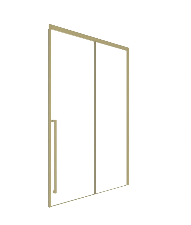 Душевая дверь Timo TDSS-120/17C-8L, 1200*2000, профиль мат золото, стекло прозрачное 8 мм от магазина Vanna-Vanna.ru!