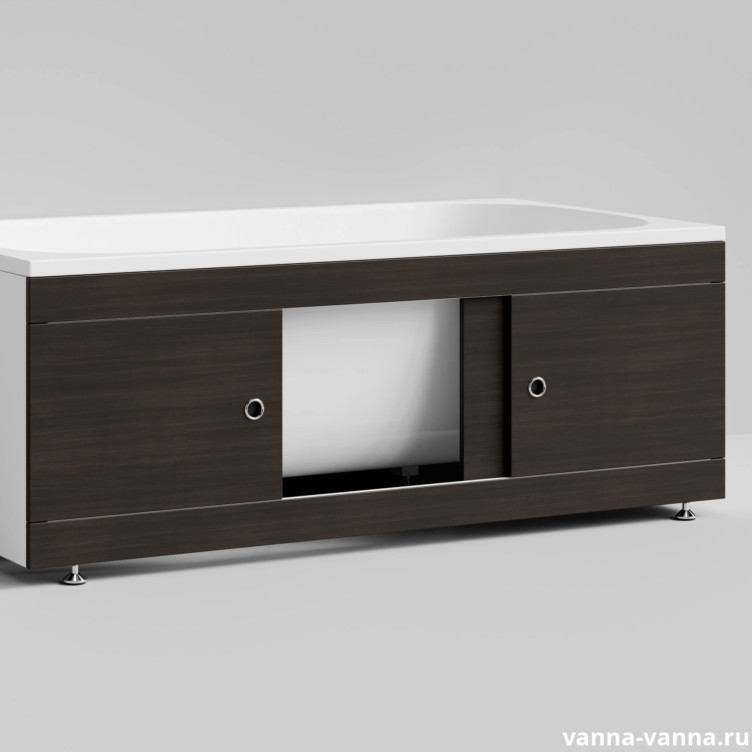 Экран под ванну Vod-ok Купе 150 раздвижной Палисандр от магазина Vanna-Vanna.ru!