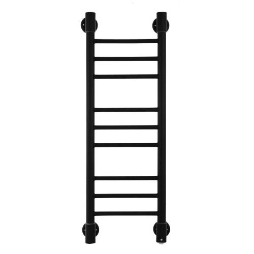 Полотенцесушитель электрический Energy Ergo2 P 850x300 черный матовый, лесенка прямая, узкий, скрытый/наружный монтаж от магазина Vanna-Vanna.ru!