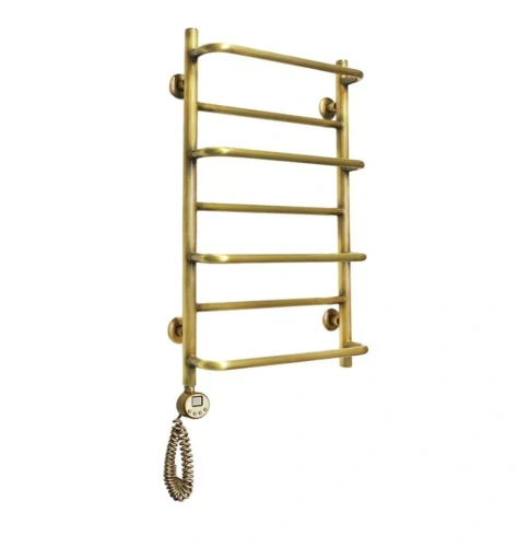 Полотенцесушитель электрический Domoterm Орфей П7 500x700 АБР EL, античная бронза от магазина Vanna-Vanna.ru!