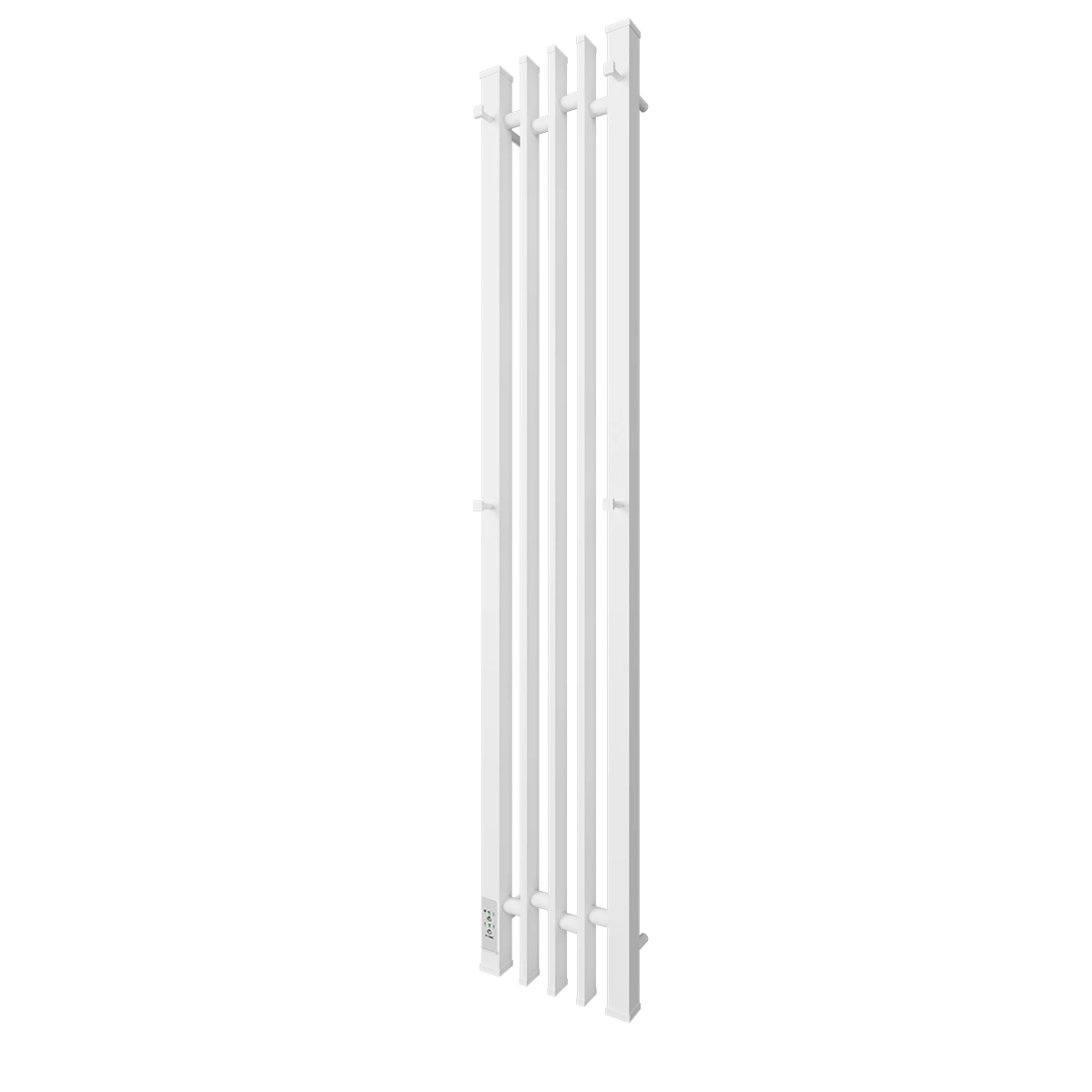Полотенцесушитель электрический APEXTERMO Delta DL10123WM 1200x180 с крючками, белый матовый от магазина Vanna-Vanna.ru!