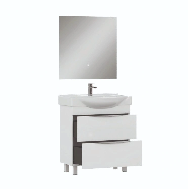 Тумба Onika Навиа 65 с раковиной Беверли 65 напольная, белая от магазина Vanna-Vanna.ru!