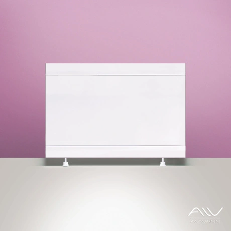 Экран под ванну Alavann Crystal 75 торцевой белый от магазина Vanna-Vanna.ru!