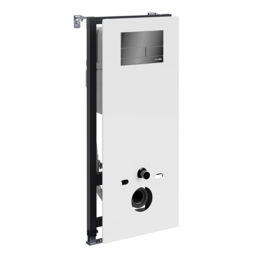 Инсталляция WasserKraft Abens 20TLT.010.ME.WH.PB04 для подвесного унитаза, с кнопкой от магазина Vanna-Vanna.ru!