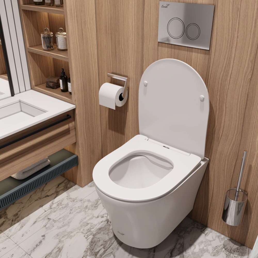 Унитаз Ceruttispa ADIGE Aria MW ТЕРМООБЖИГ (не плёнка) CT9245 подвесной, белый матовый от магазина Vanna-Vanna.ru!