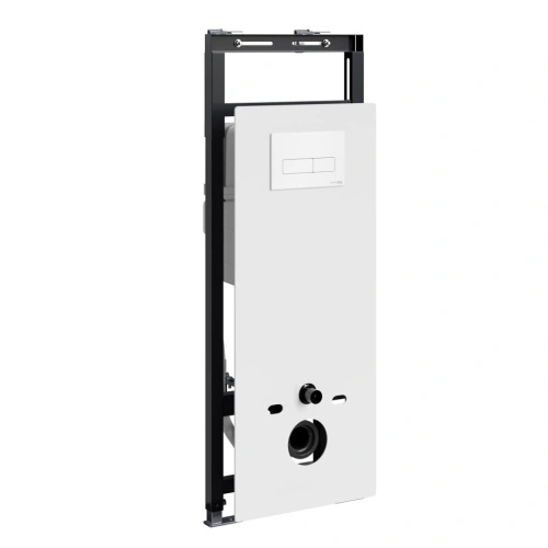Инсталляция WasserKraft Salm 27TLT.010.ME.WH.WM03 для подвесного унитаза, с кнопкой от магазина Vanna-Vanna.ru!