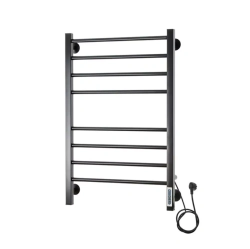 Полотенцесушитель электрический Domoterm Куба П8 500x800 EK R правый, черный матовый