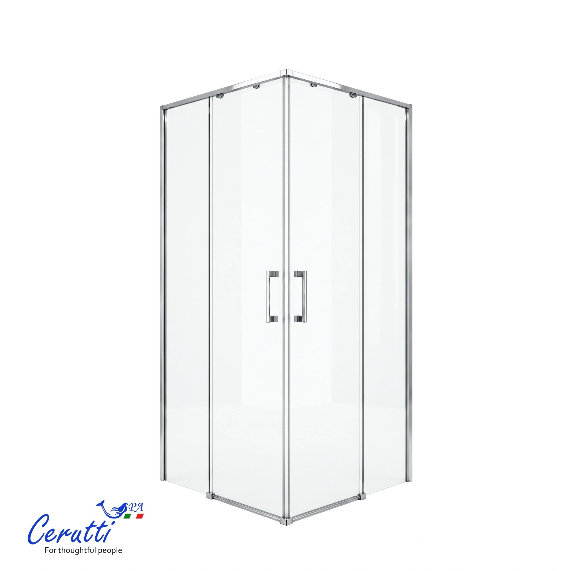 Душевой уголок Ceruttispa SANTA 90 без поддона (90x90x190) от магазина Vanna-Vanna.ru!