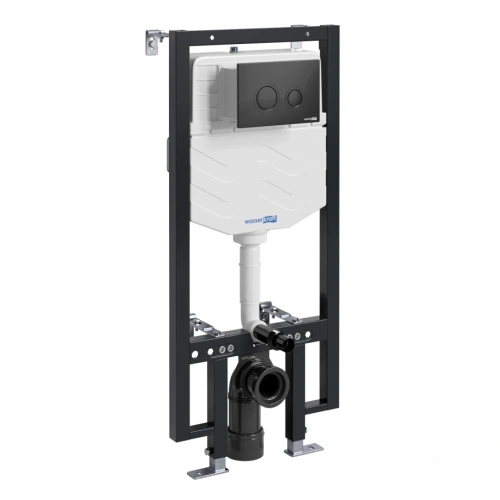 Инсталляция WasserKraft Vils 56TLT.010.ME.MB01 для подвесного унитаза, с кнопкой от магазина Vanna-Vanna.ru!