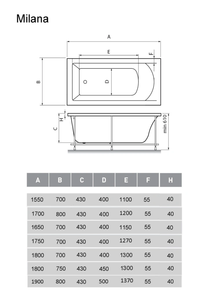 Ванна акриловая Vayer Milana 180x75 от магазина Vanna-Vanna.ru!