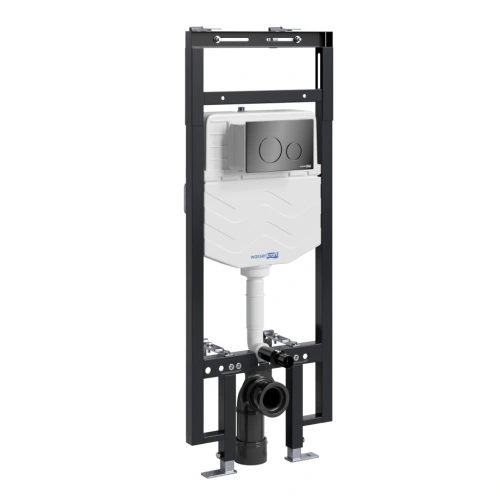 Инсталляция WasserKraft Dinkel 58TLT.010.ME.PB02 для подвесного унитаза, с кнопкой от магазина Vanna-Vanna.ru!